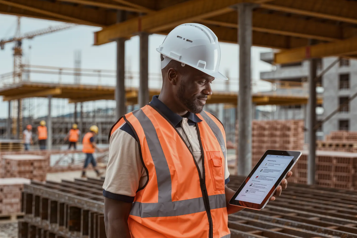 Syncware safety officer with a digital permit to work