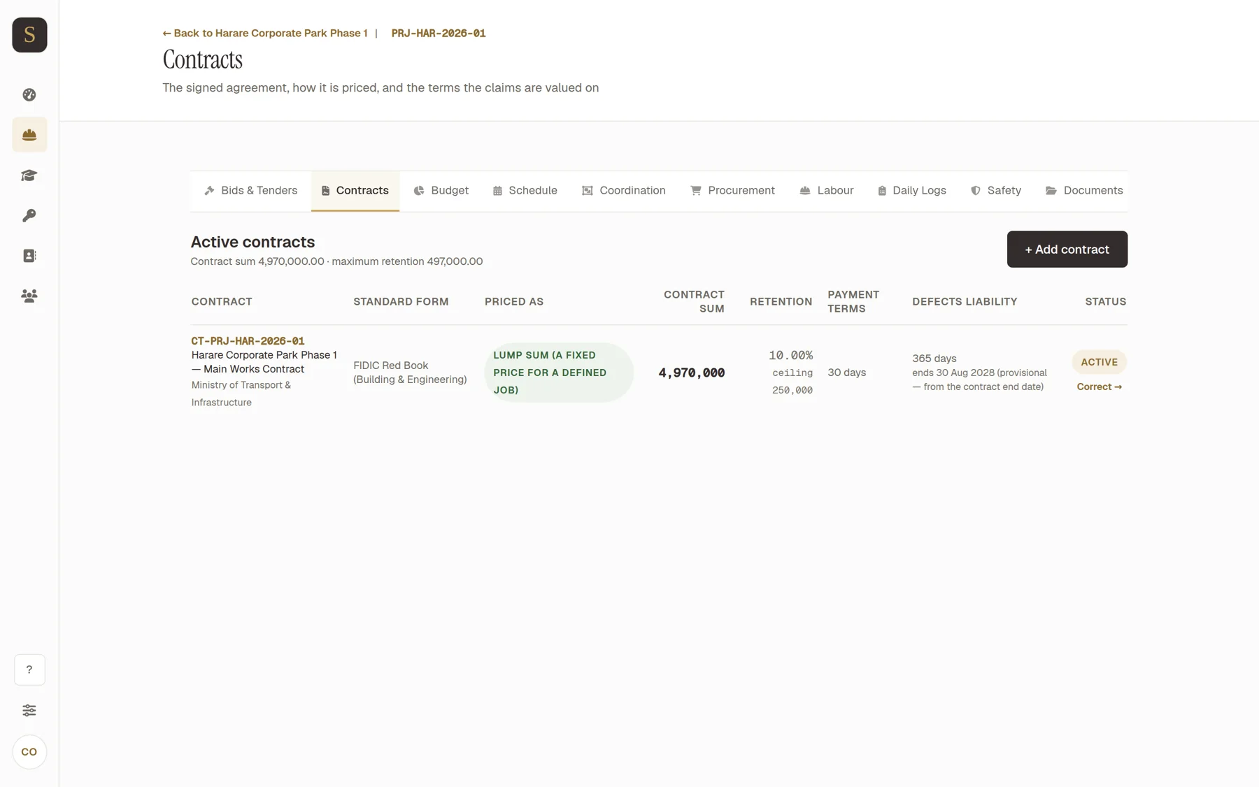 Contracts in Syncware-Build